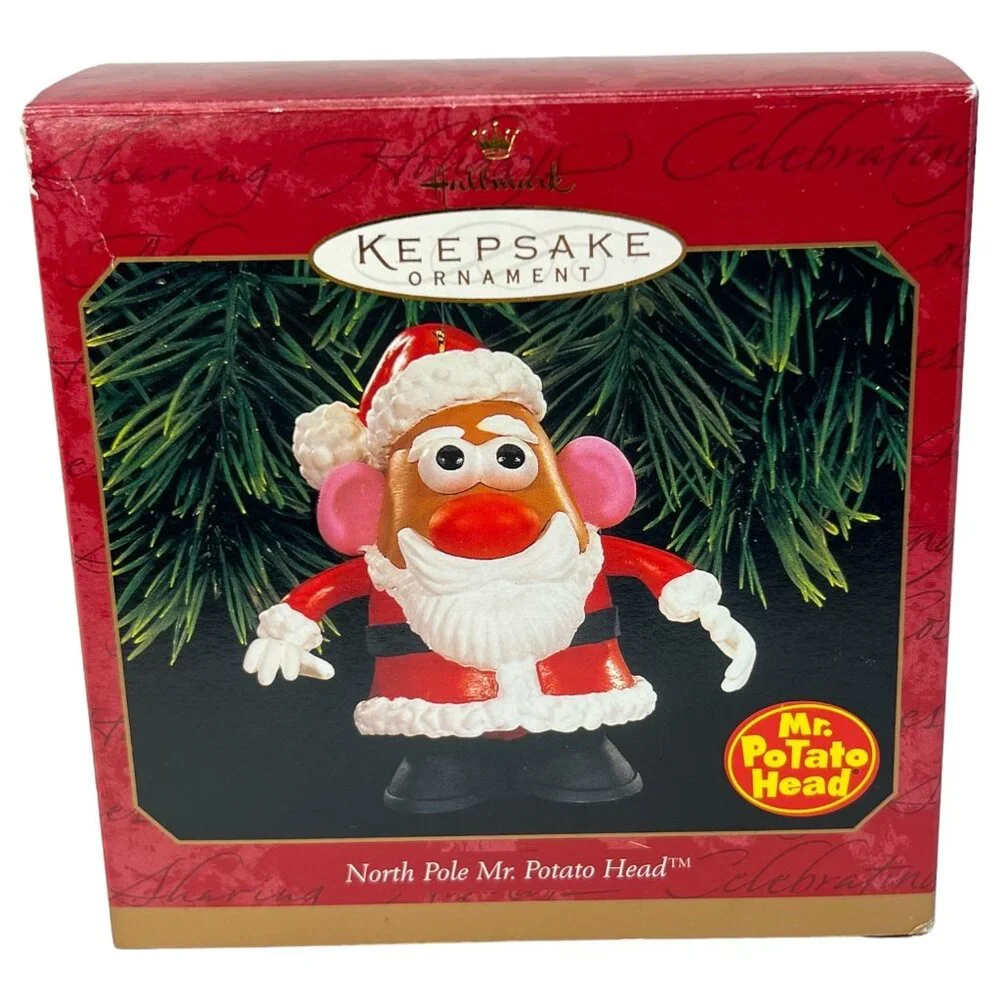 New Hallmark Keepsake Ornament Mr Potato Head North Pole Santa Claus 1999 In Box